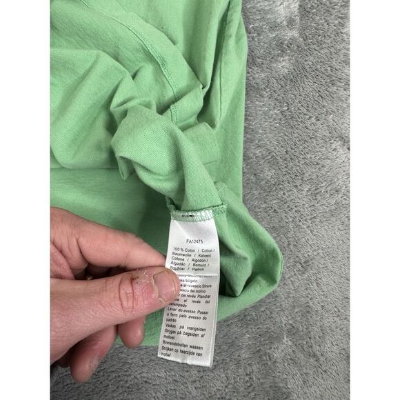 Lacoste Regular Fit Short Sleeve T Shirt Men's Size 4 Medium Green - Picture 8 of 12